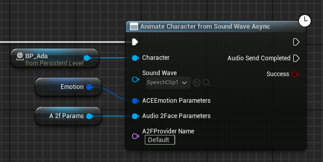 Animate Character From Sound Wave node