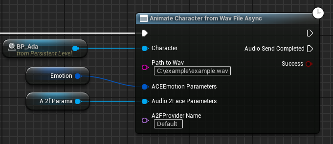 Animate Character From Wav File node