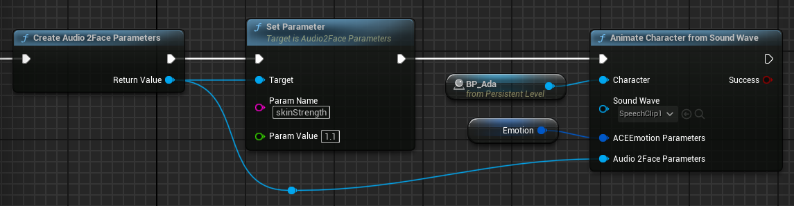 Audio2FaceParameters object