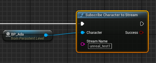 Subscribe Character To Stream node