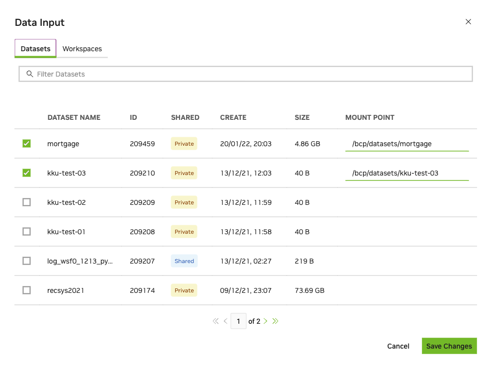 Data Input