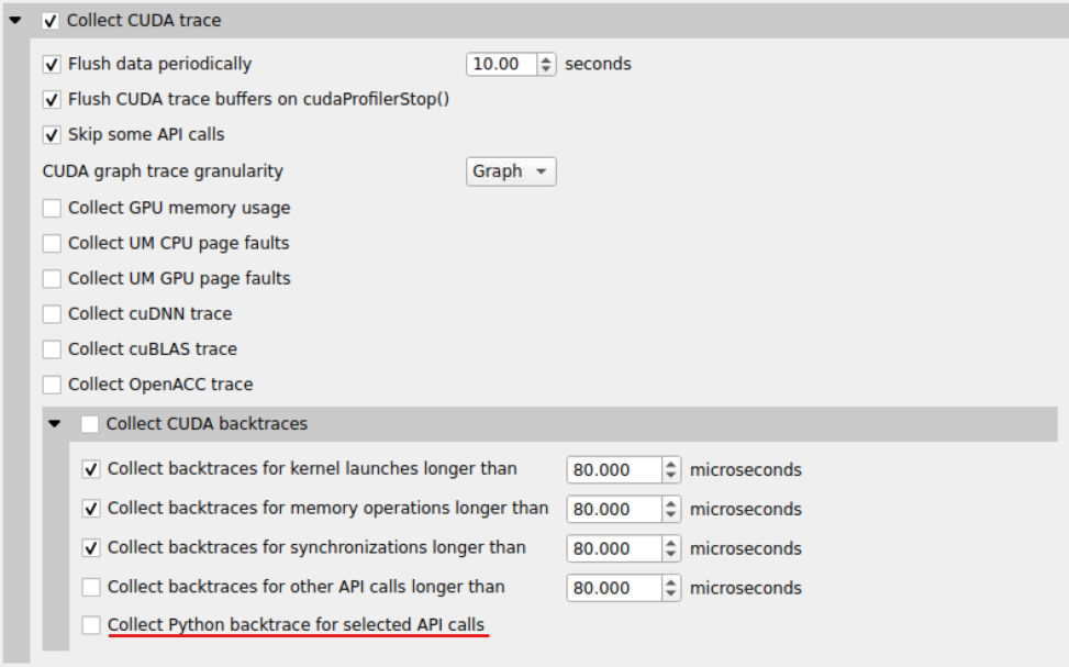 Configure CUDA Python Backtrace