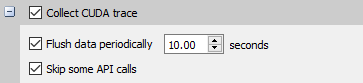 Configure CUDA trace