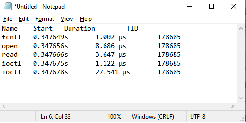 Events View paste into notepad