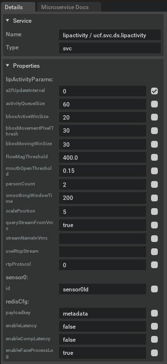 Export Parameters