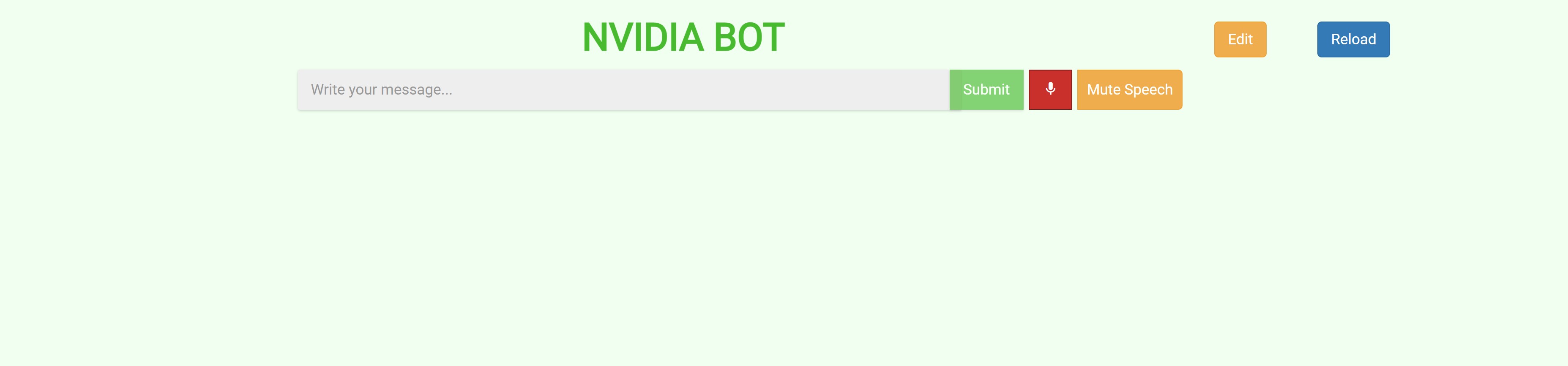 UCS Speech Bot App User Interface