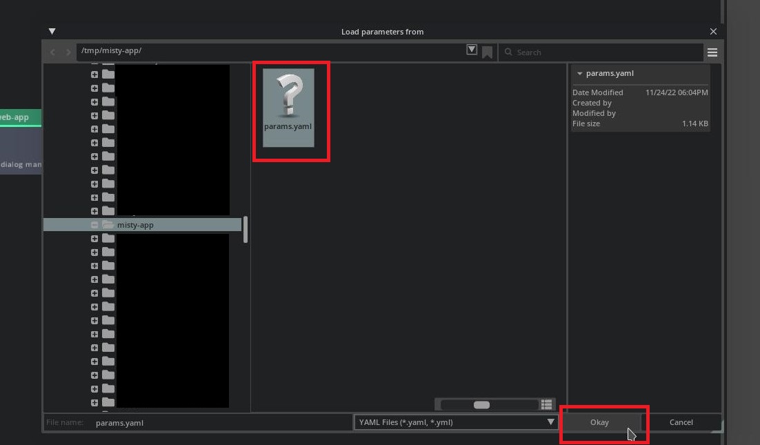 UCS Studio - Load Parameters File