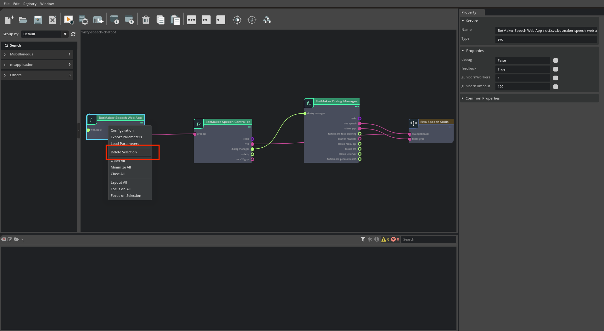 UCS Studio - Export App as MS - Delete Web App