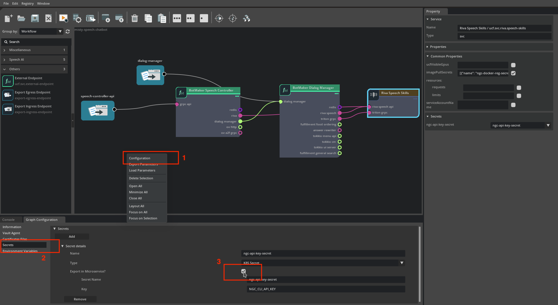 UCS Studio - Export App as MS - Export Secret